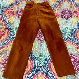 Vintage (1970's) Tristan & Iseut suede leather pants